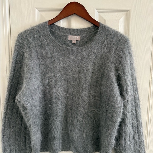 J.crew Brushed Cashmere cable-knit sweater in grey - Picture 9 of 9